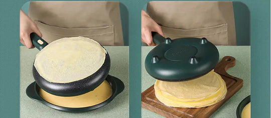 Bärbar crepe maker med icke-stick