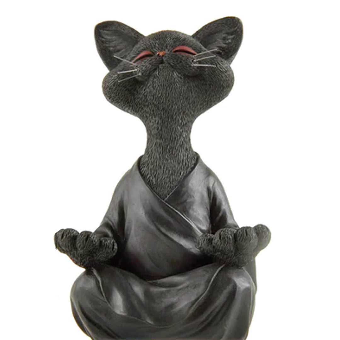 Mediterande Buddha Kattfigur