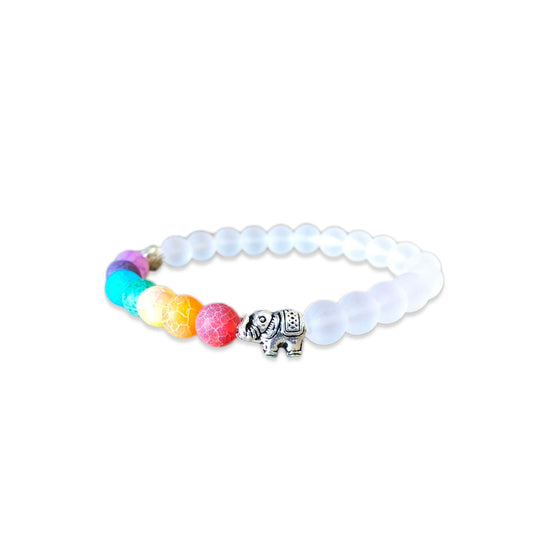 7 Chakra Och Elefant Energi Armband