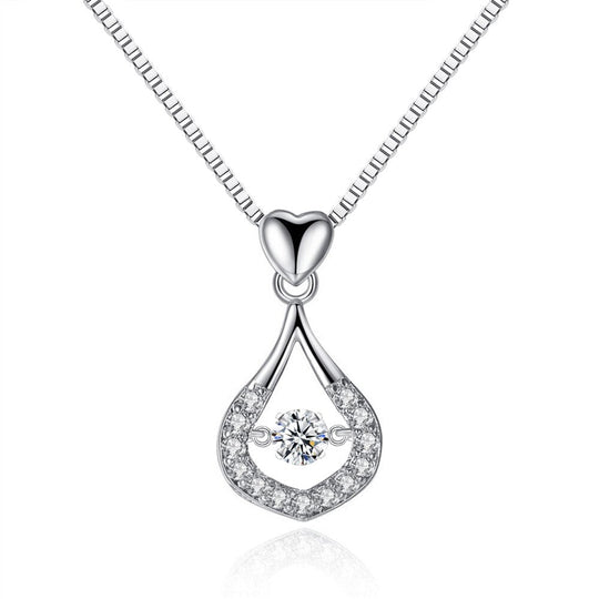 Vattendroppe Crystal hängande halsband