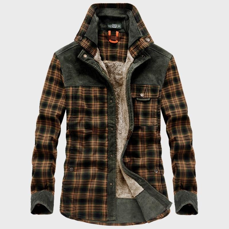 Flannel Plaid vinterjacka