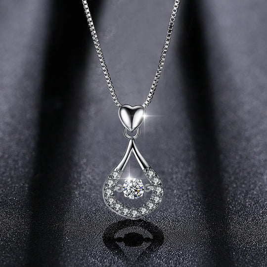 Vattendroppe Crystal hängande halsband