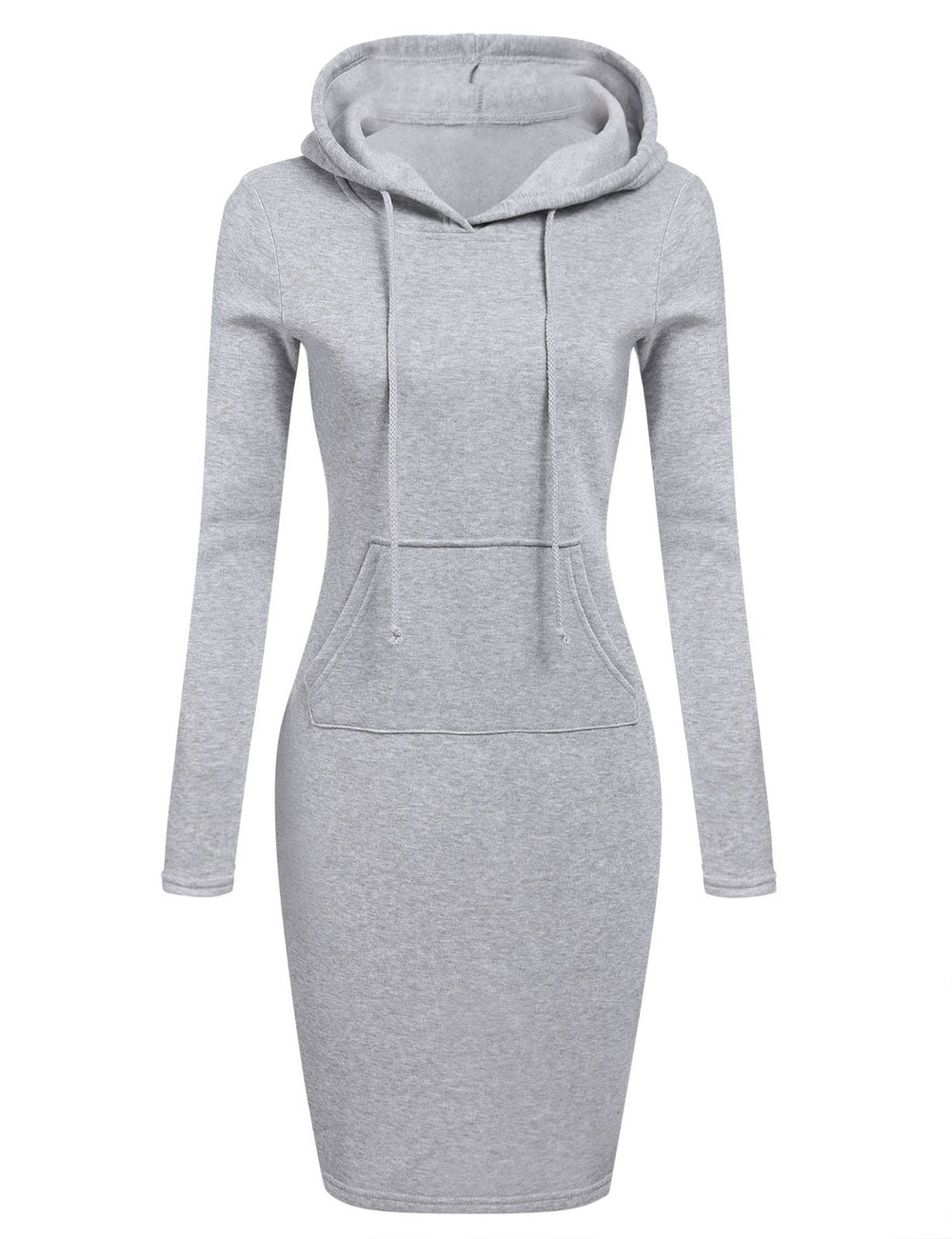 Slim Pullover Hoodie Klänning