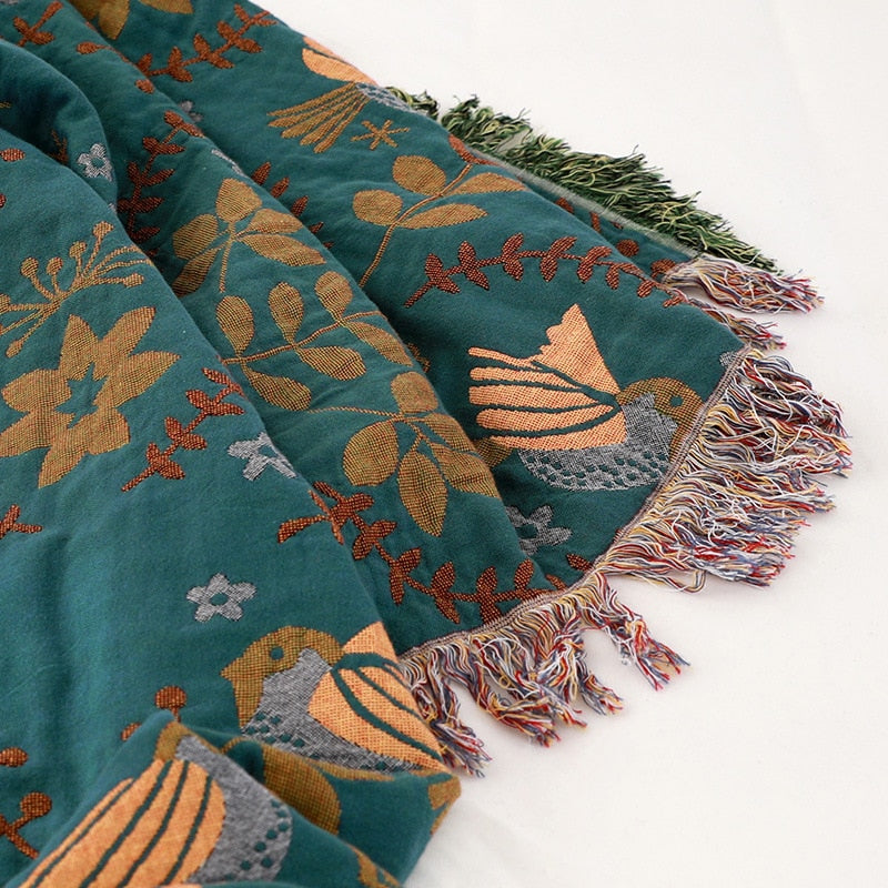 Vintage Vändbar Tråd Blanket