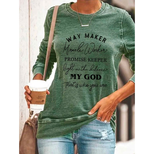 Kvinnor Casual Pullover Shirt