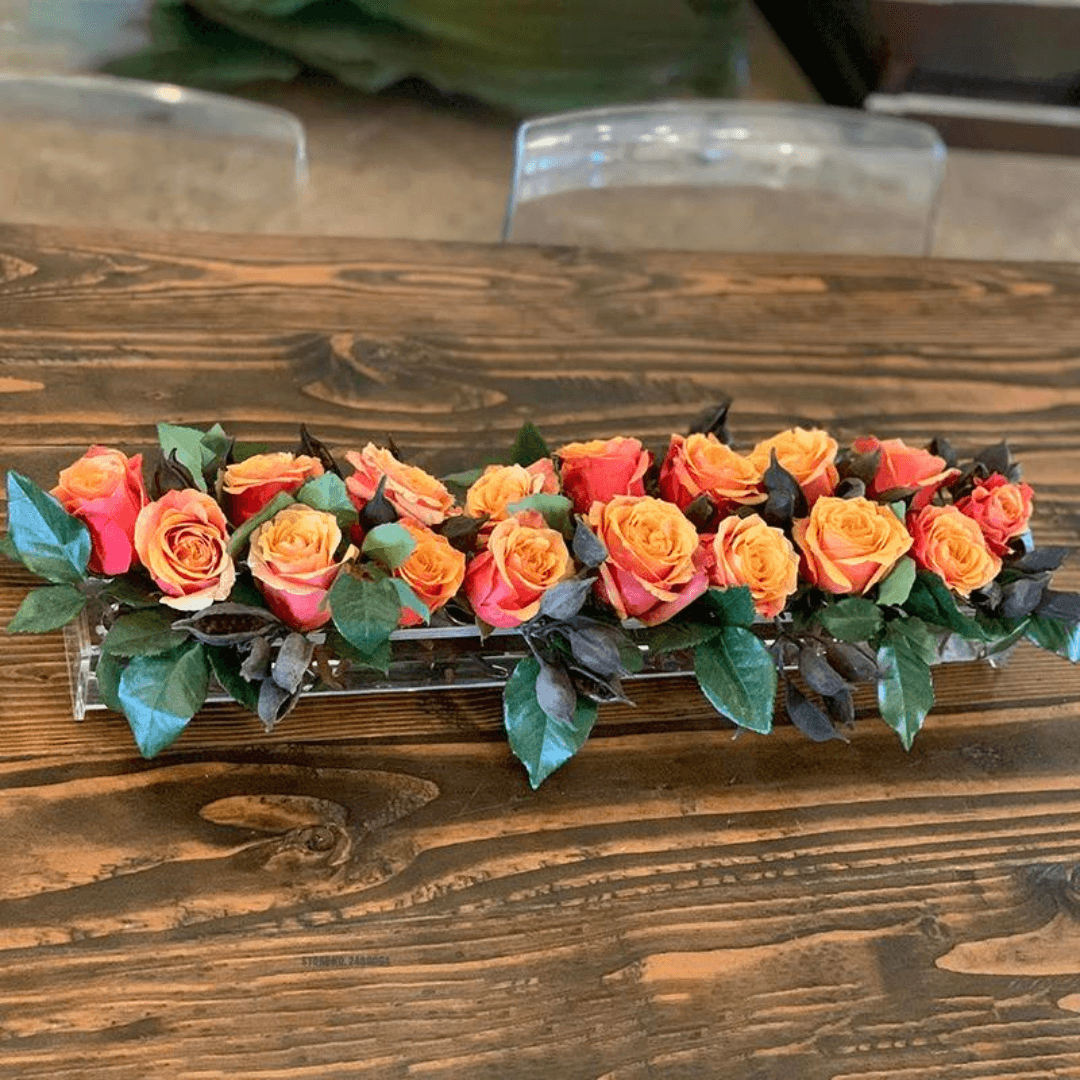 Transparent Rektangulär Blomvas