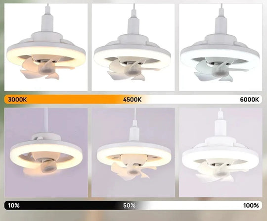 Justerbar Lampa För Takfläkt