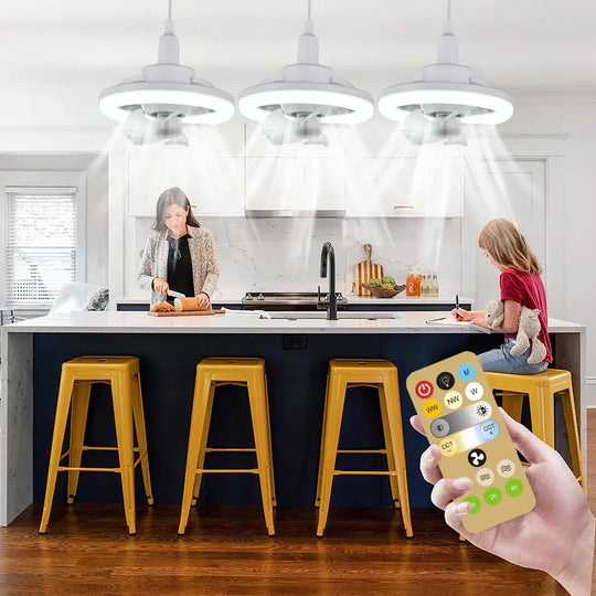 Justerbar Lampa För Takfläkt