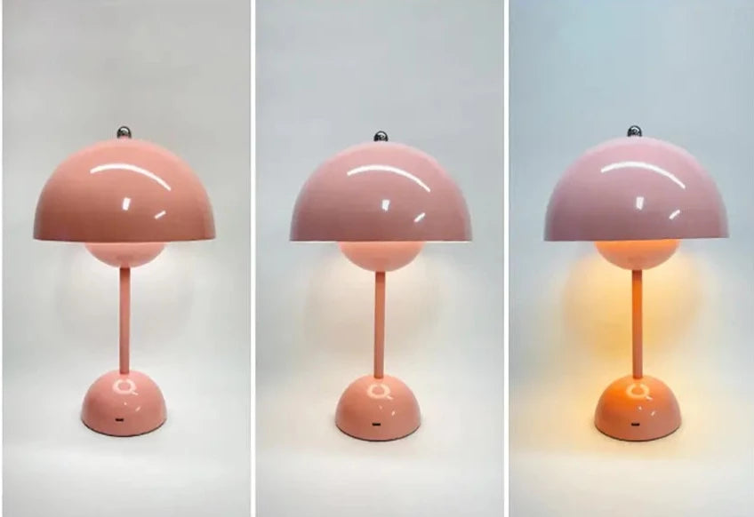 Uppladdningsbar bordslampa med svamp