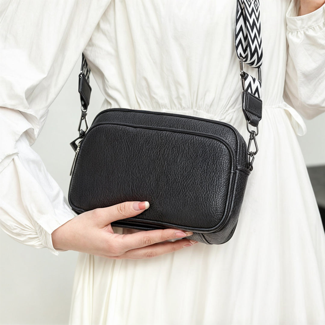 Crossbody-väska i läder av hög kvalitet