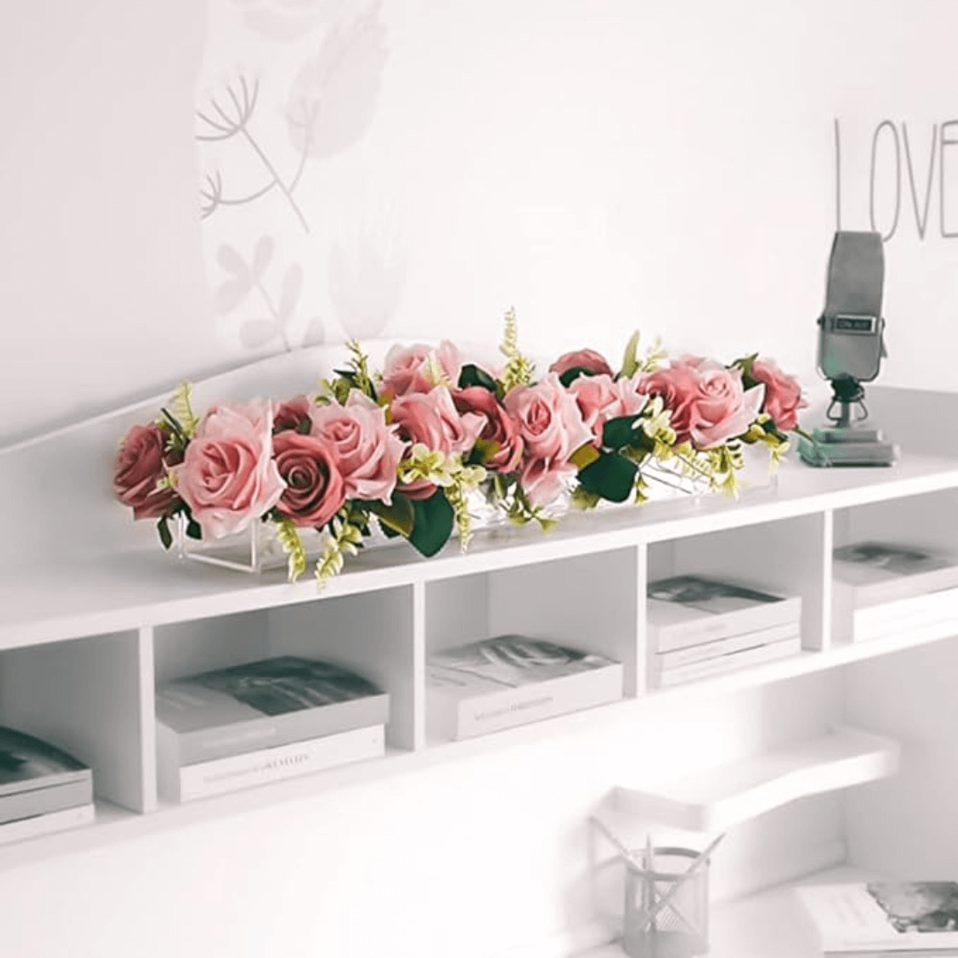 Transparent Rektangulär Blomvas