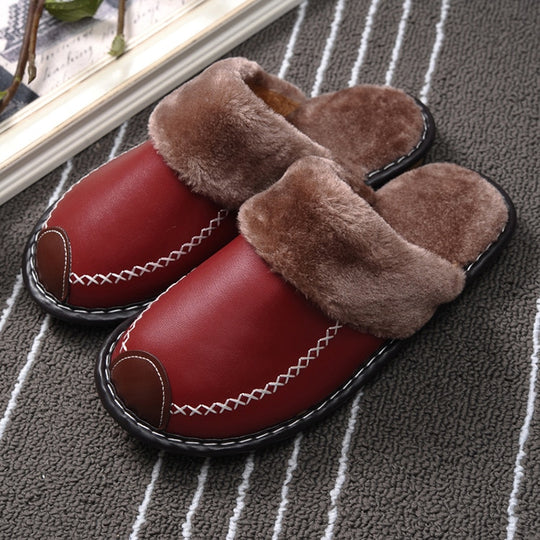 Men's Tofflor med vinterplysch