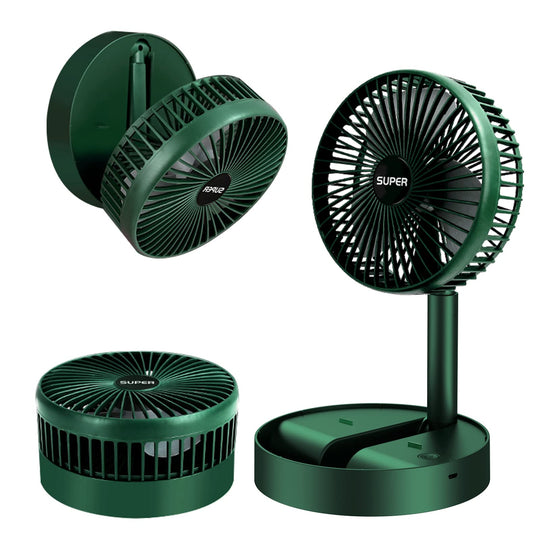 3 Gear Bärbar Uppladdningsbar Fläkt