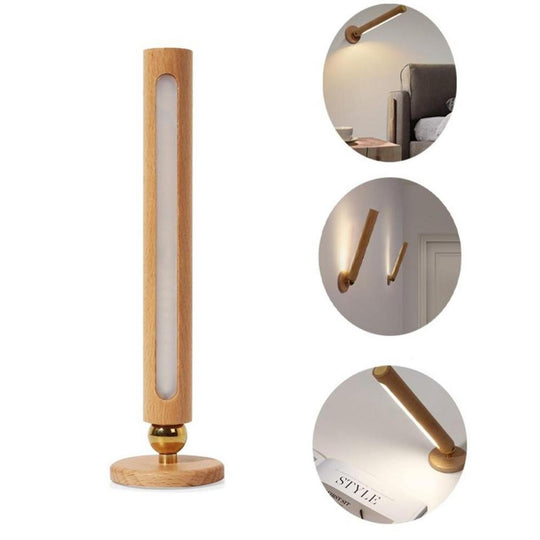 Svängbar Trävägglampa