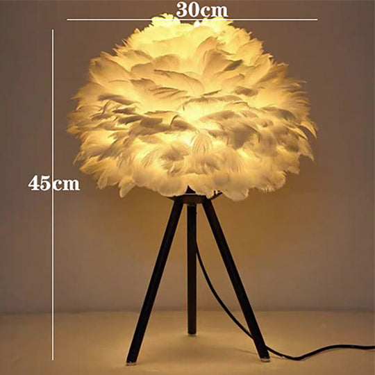 Elegant Feather LED Lampa