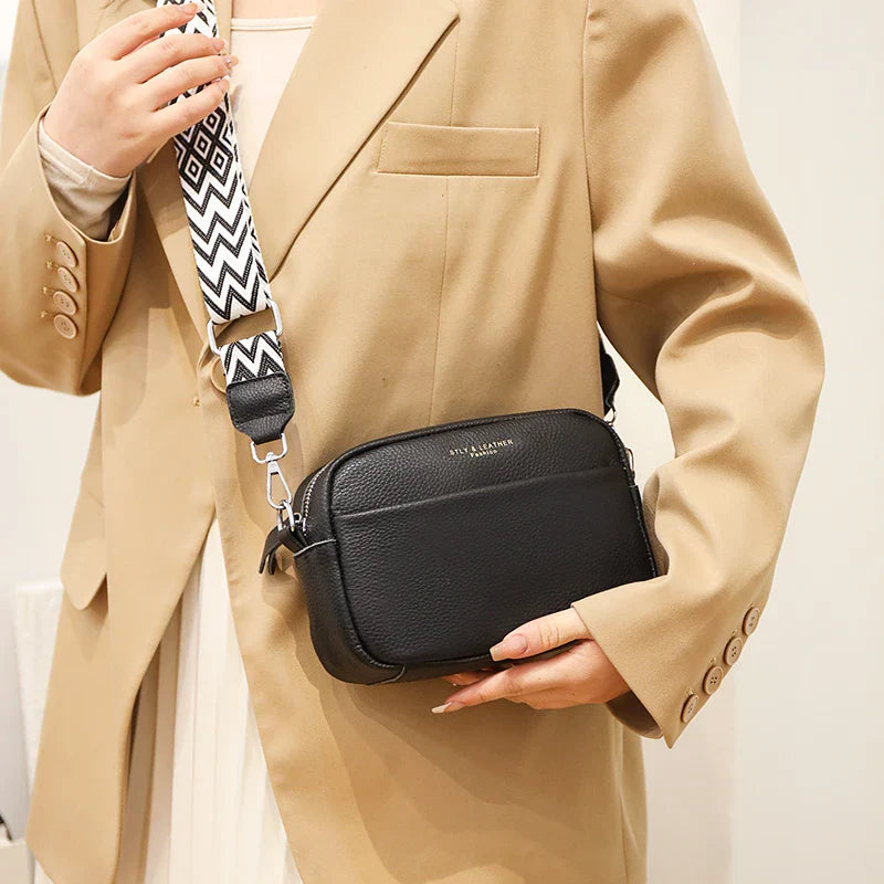 Crossbody-väska i läder av hög kvalitet