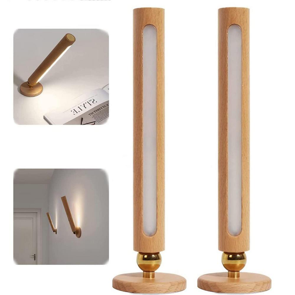 Svängbar Trävägglampa