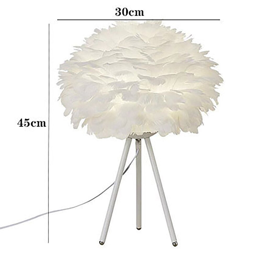 Elegant Feather LED Lampa