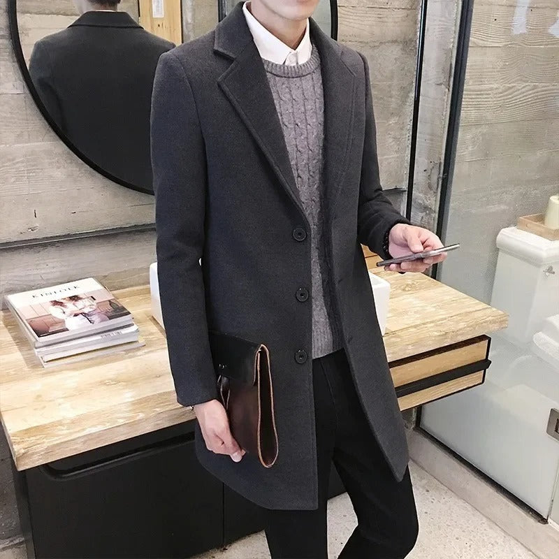 Slim Fit Business Coat för män