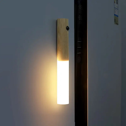 Rörelsesensor Trävägglampor