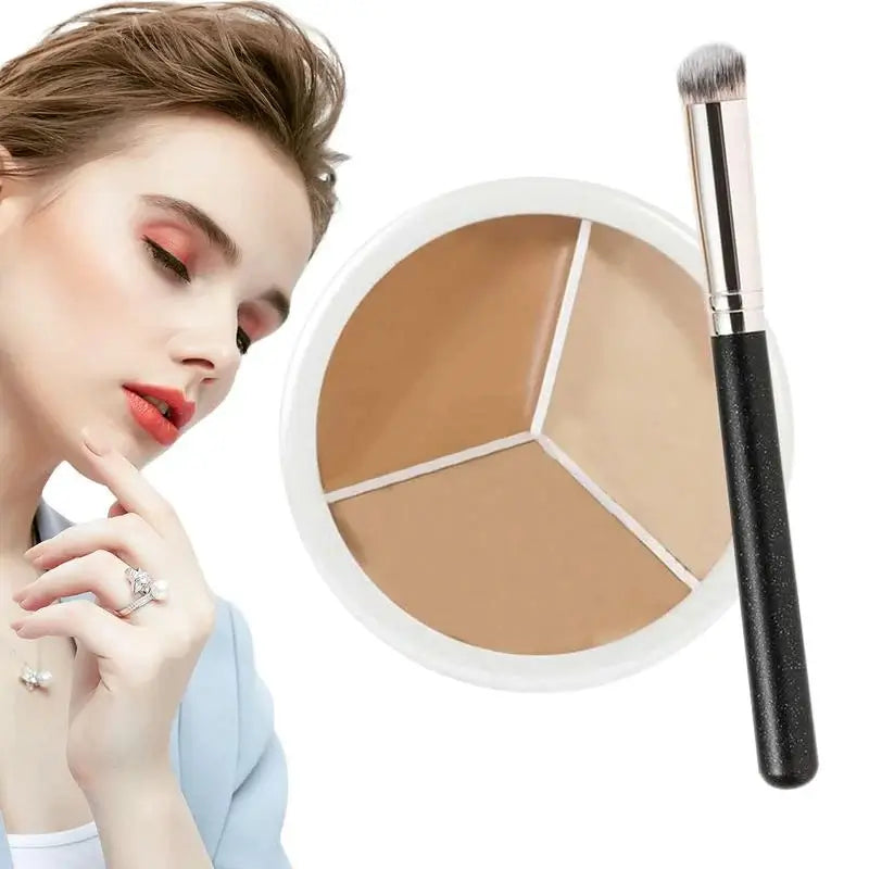 Tri-color Concealer Palette Cream