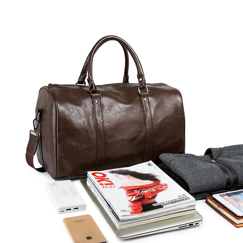 Duffle Bag i läder för män