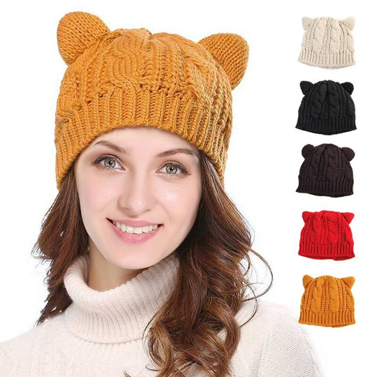 Katt öron mössa