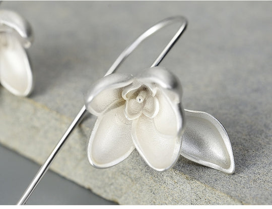 Magnolia blomma dinglar örhänge