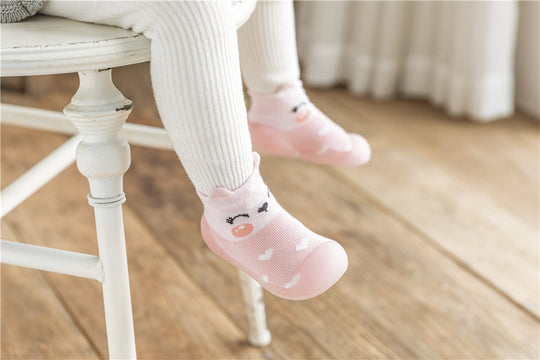 Baby's varma stickade strumpor Skor