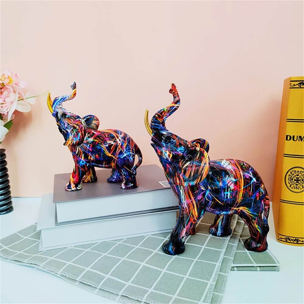 Konst elefant dekoration