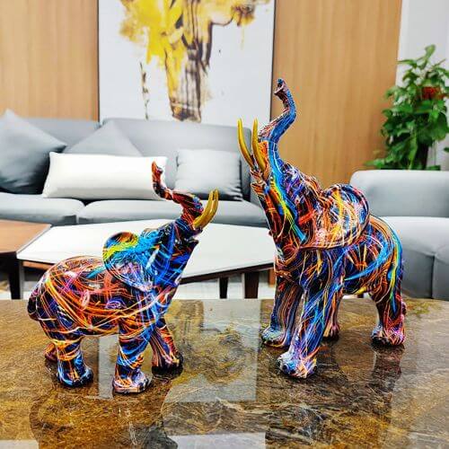 Konst elefant dekoration