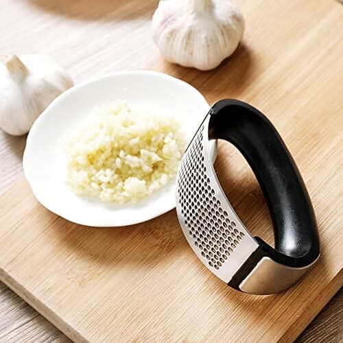 Vitlökskvarn i rostfritt stål