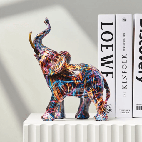 Konst elefant dekoration
