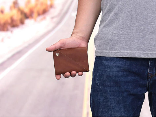 Minimalistisk Slim Läder Kortplånbok