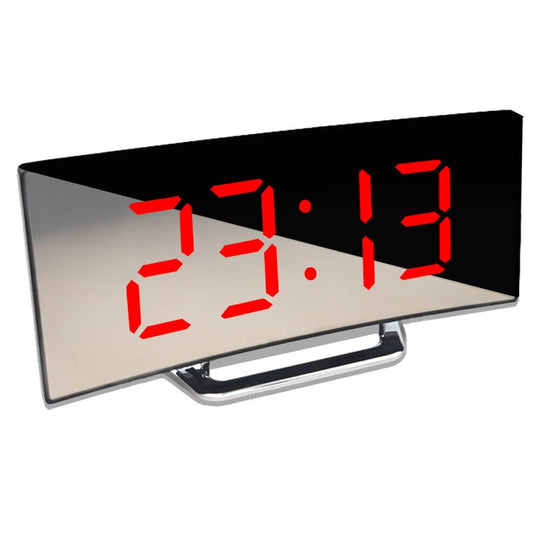 Böjd LED digital väckarklocka