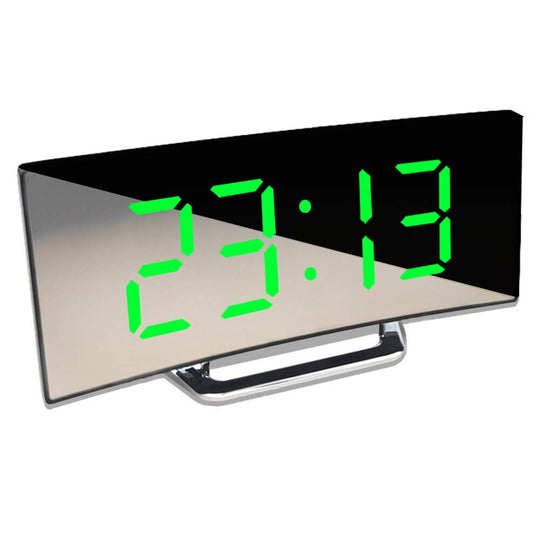 Böjd LED digital väckarklocka
