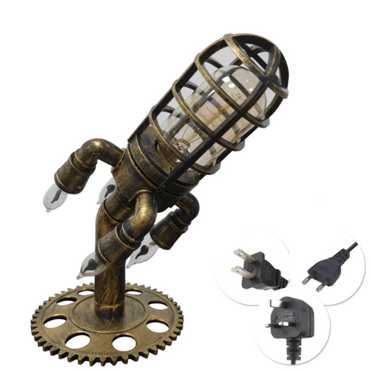 Vintage Steampunk raket lampa