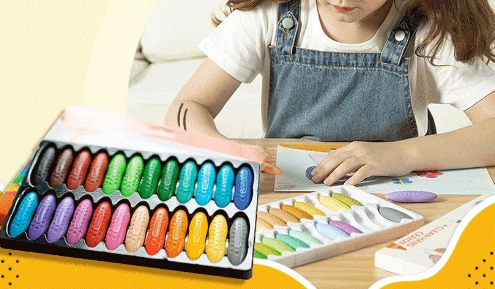 Kid's Tvättbara jordnötskritor i ett Set