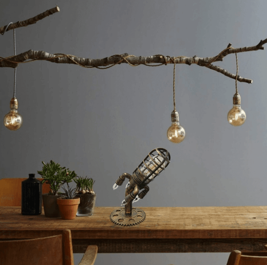 Vintage Steampunk raket lampa