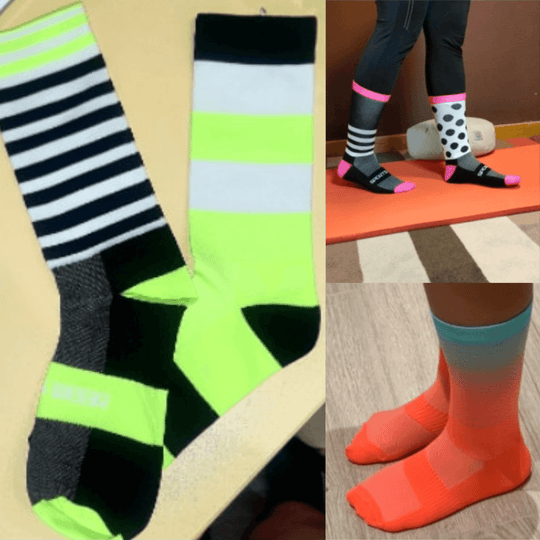 Unisex färgglada sportstrumpor