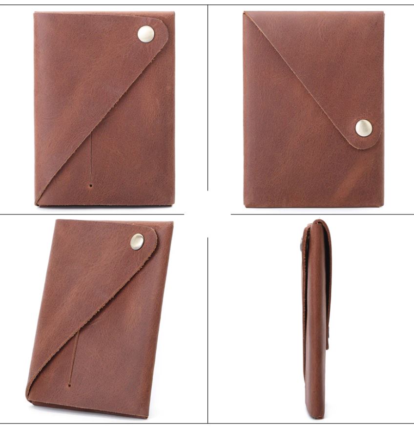Minimalistisk Slim Läder Kortplånbok