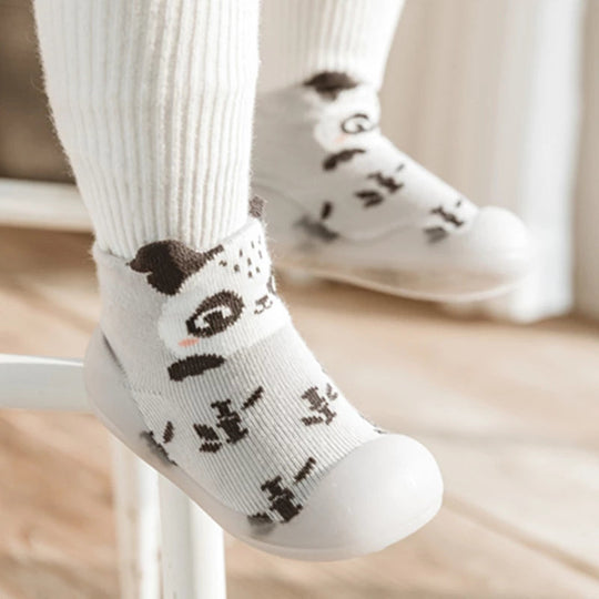 Baby's varma stickade strumpor Skor