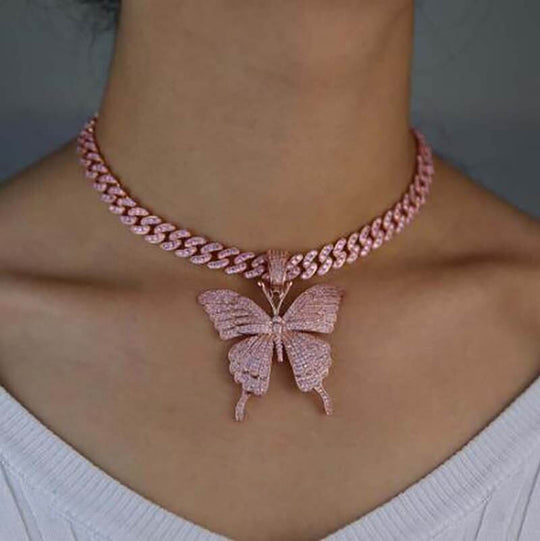 Fjäril Kedja Choker