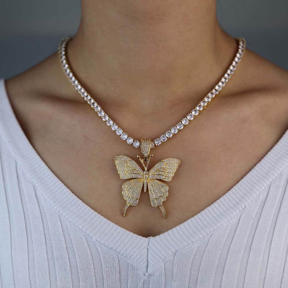 Fjäril Kedja Choker