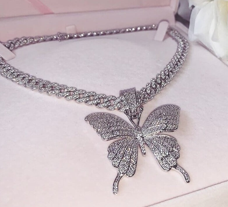 Fjäril Kedja Choker