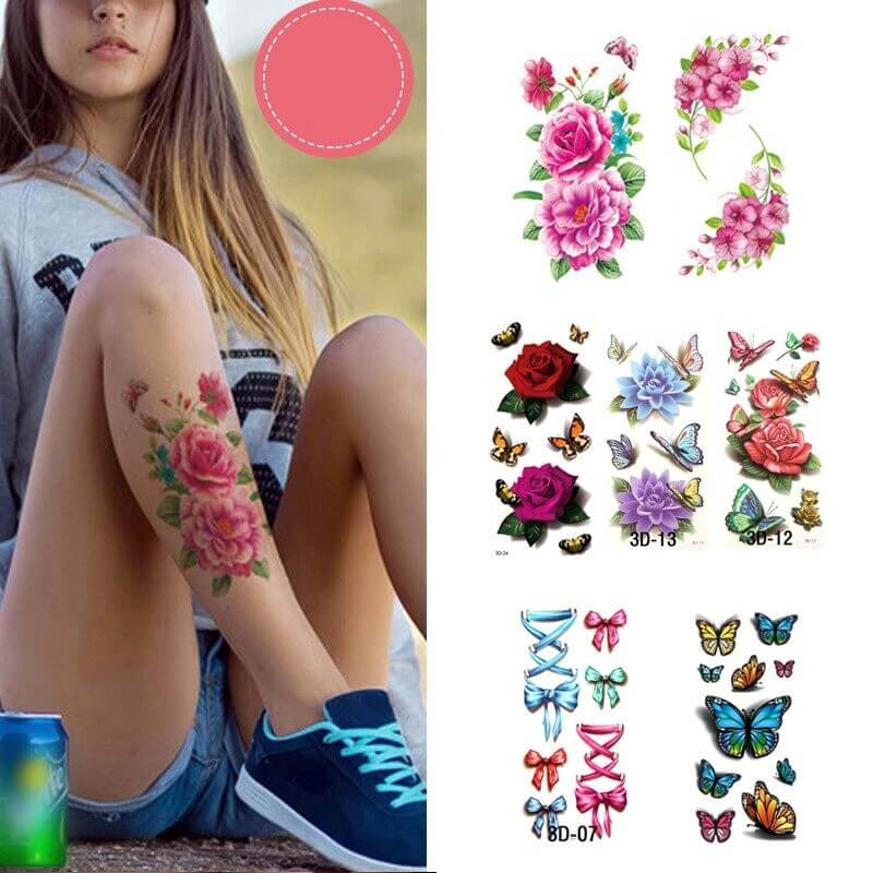 Temporär Kropp Tatuering Klistermärke