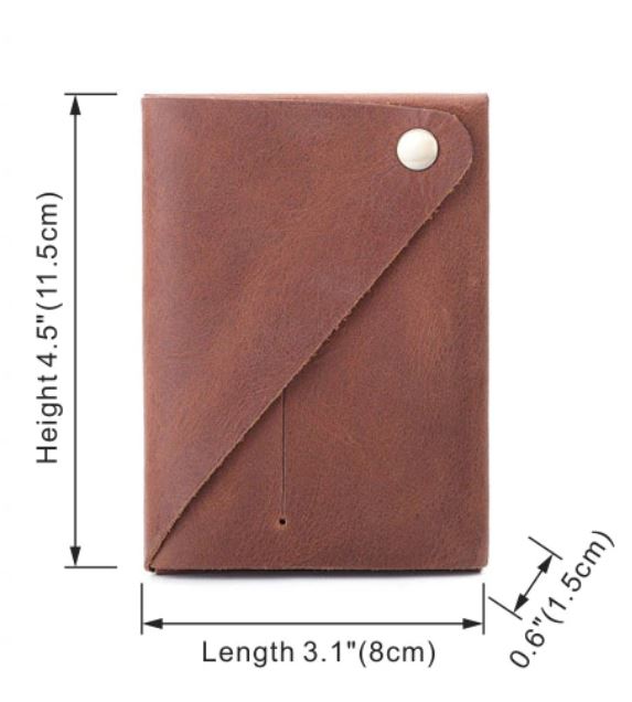 Minimalistisk Slim Läder Kortplånbok
