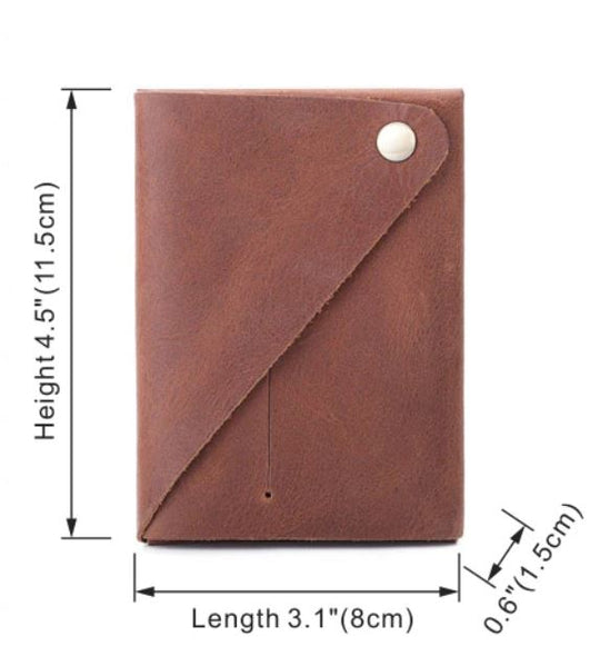Minimalistisk Slim Läder Kortplånbok