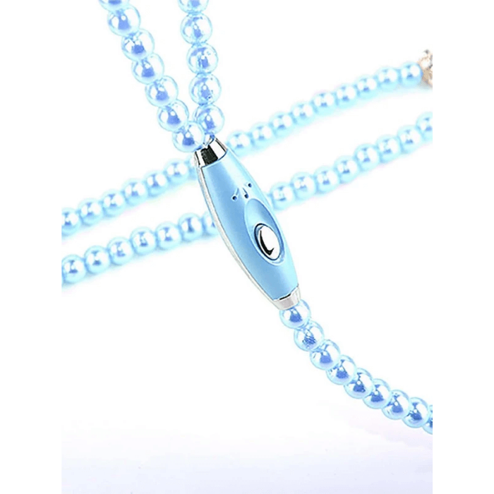 Pärlhalsband hörlurar