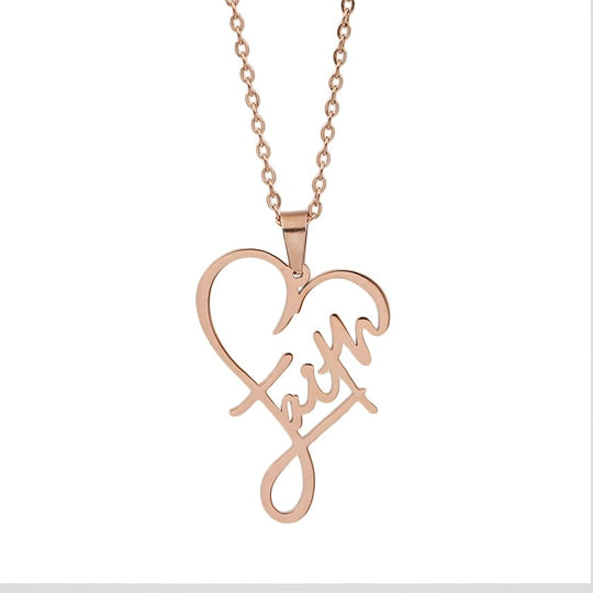 Hjärtat av tro halsband